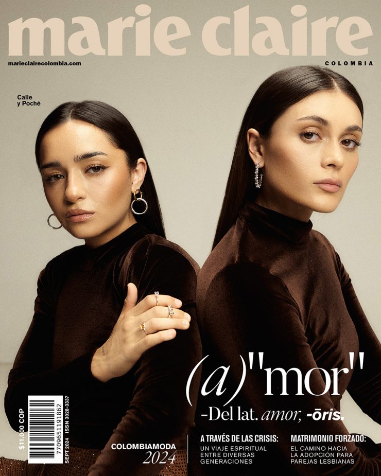 Portada de la revista Marie Claire edición Colombia las influencers Calle y Poché.